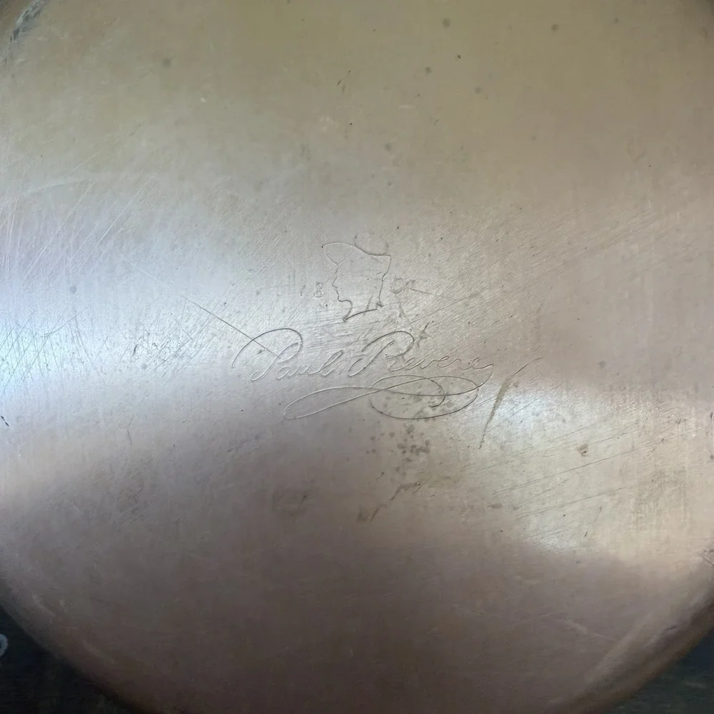 Vintage Paul Revere Limited Edition 1.5 Qt. Copper Casserole Pot with Lid